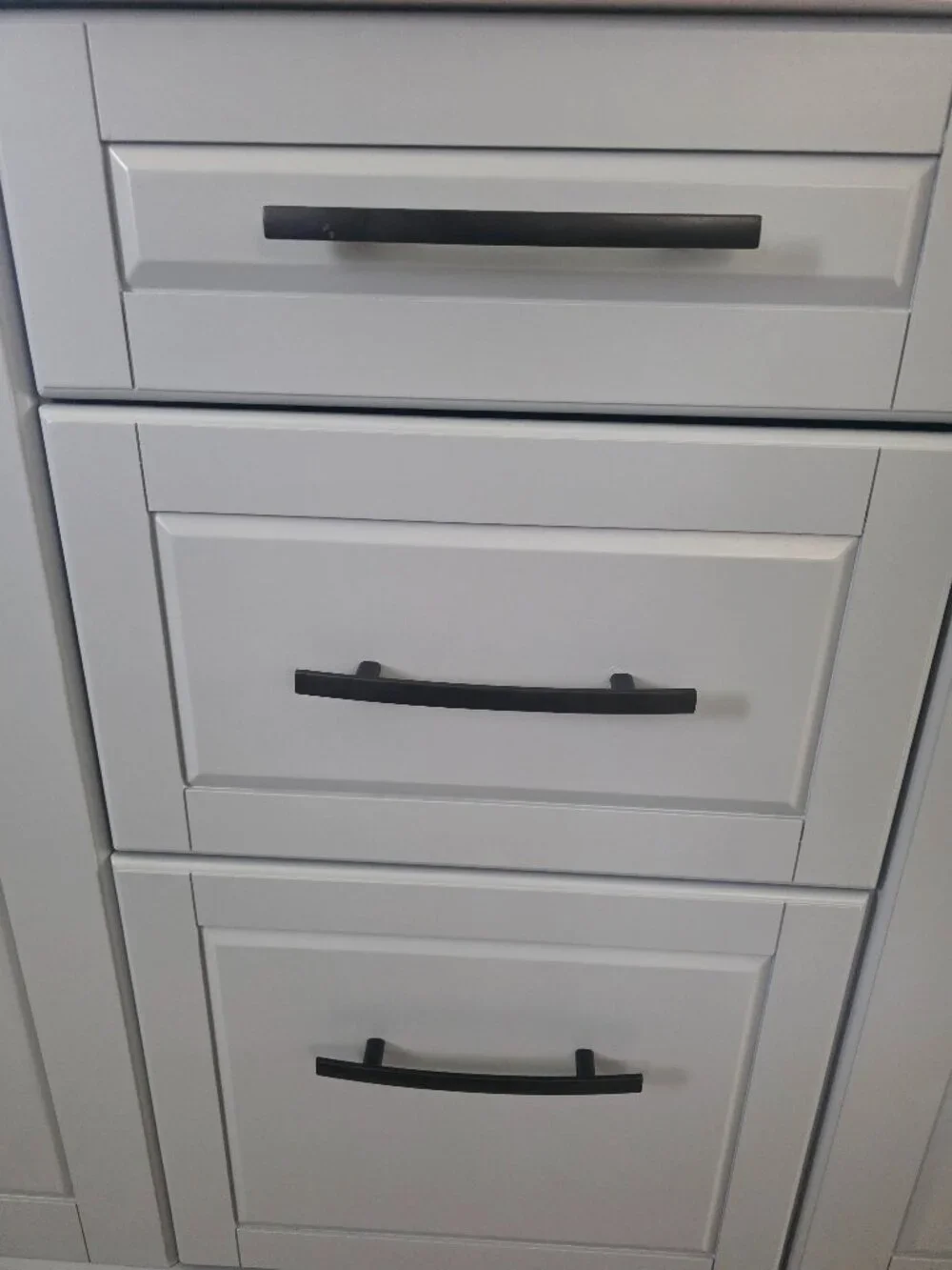 Pack of 10 5 Inch Hole Centers, Kitchen Cabinet Pulls Handles matte BLK/Chrome